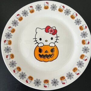 Sanrio Hello Kitty Halloween Pumpkin Eyeball Spiderweb Dinner Plate 10” Set Of 4